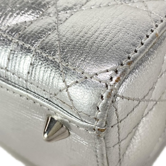 Dior Lady Bag Silver Small with STRAP! - Picture 6 of 16